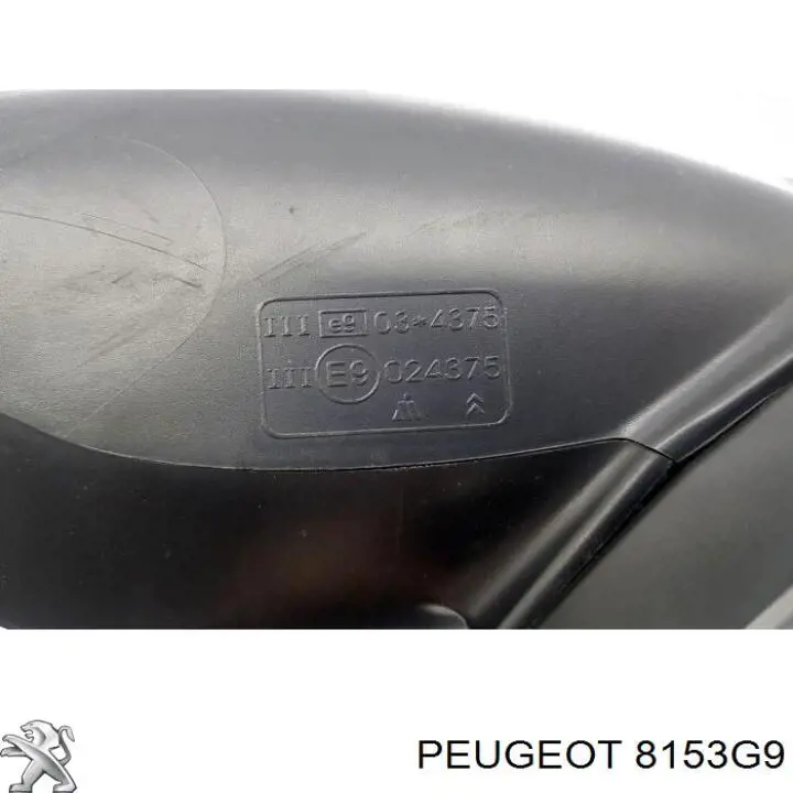 Наружное зеркало правое Peugeot/Citroen 8153G9 цена, от 88.97 USD