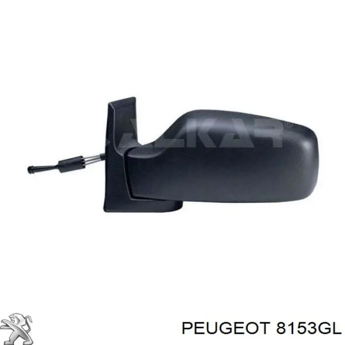 8153GL Peugeot/Citroen зеркало заднего вида левое