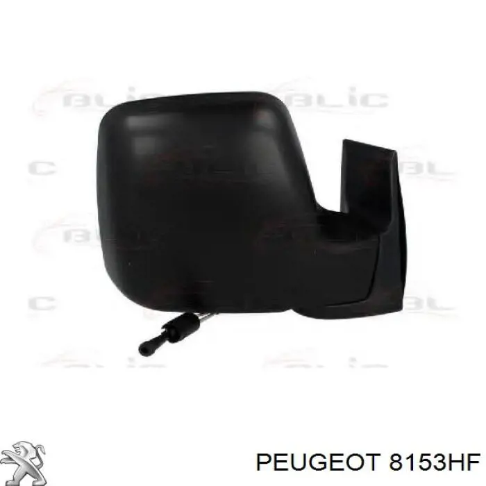 Купить 8153HF Peugeot/Citroen Боковое зеркало заднего вида правое