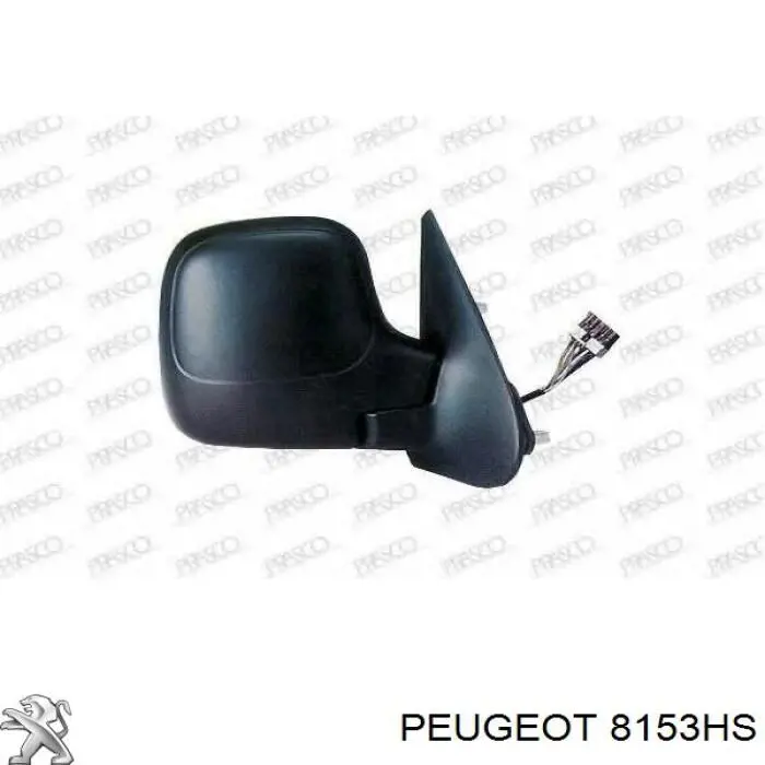 8153HS Peugeot/Citroen зеркало заднего вида правое