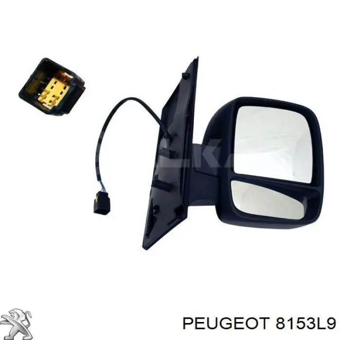 Наружное зеркало правое Peugeot/Citroen 8153L9 цена, от 99.42 USD