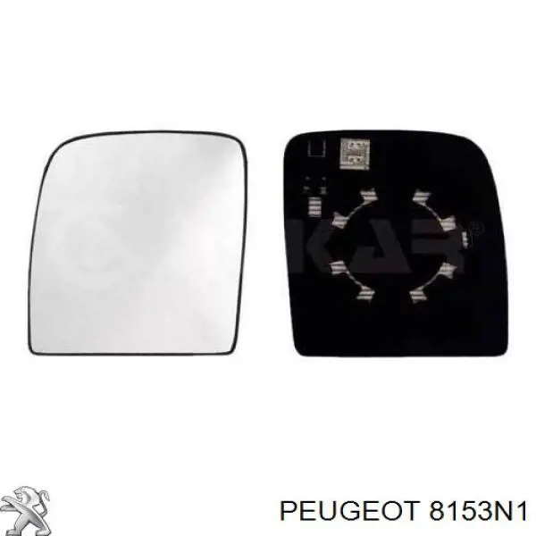 Espejo retrovisor izquierdo 8153N1 Peugeot/Citroen