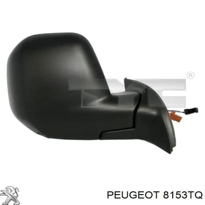 8153TQ Peugeot/Citroen espelho de retrovisão direito