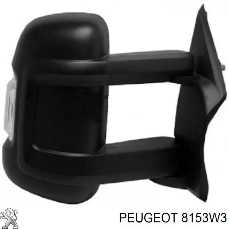 8153W3 Peugeot/Citroen espelho de retrovisão direito