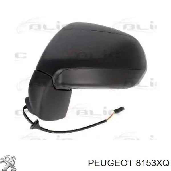Зеркало левое Peugeot/Citroen 00008153XQ