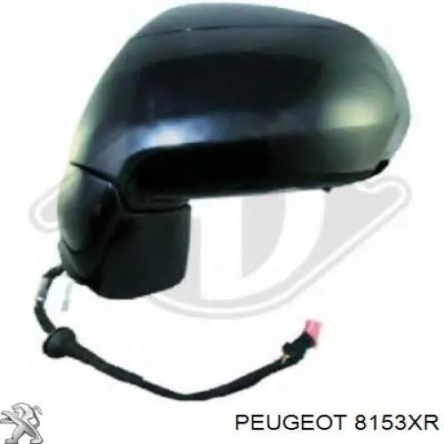Наружное зеркало правое Peugeot/Citroen 8153XR цена, от 112.65 USD