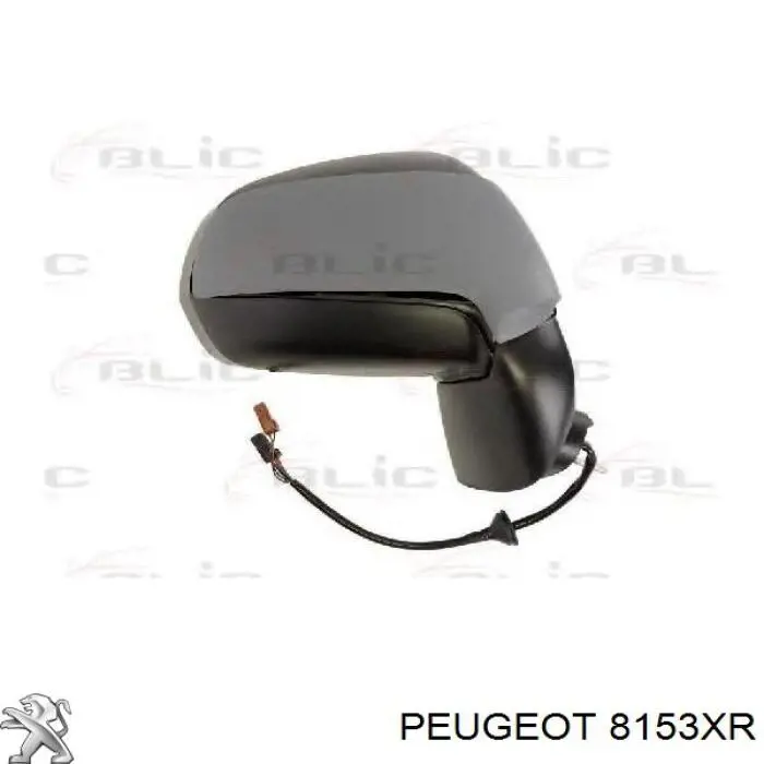 Купить 8153XR Peugeot/Citroen Боковое зеркало заднего вида правое