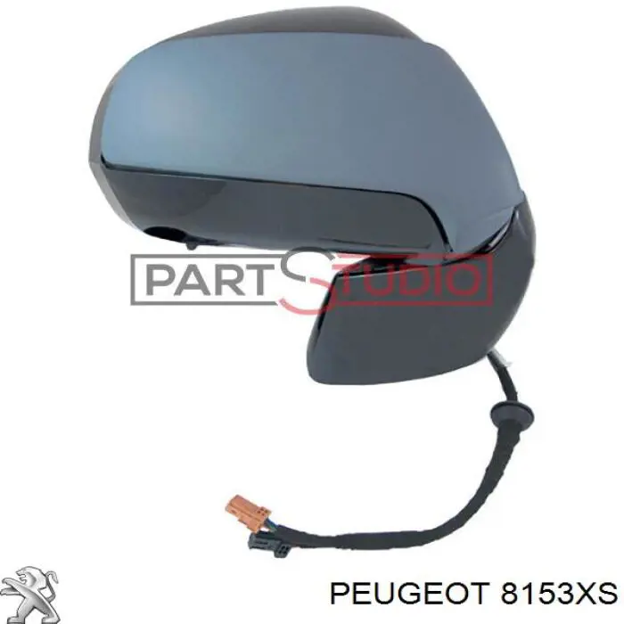8153XS Peugeot/Citroen Левое боковое зеркало