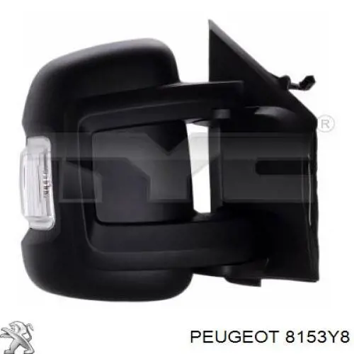 Espejo retrovisor izquierdo 8153Y8 Peugeot/Citroen