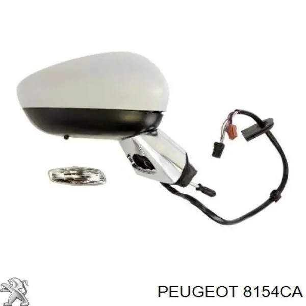 8154CA Peugeot/Citroen Зеркало заднего вида правое