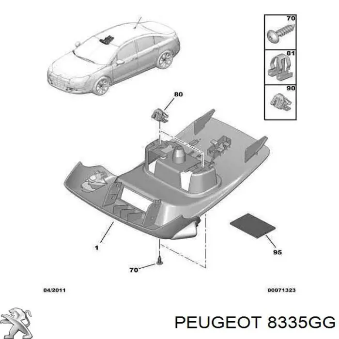 Купить 8335GG Peugeot/Citroen 