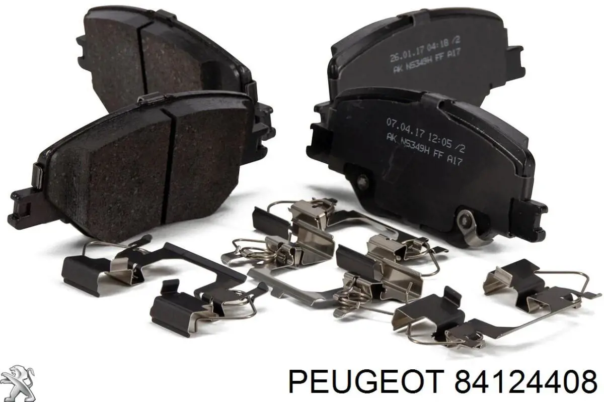 Pastillas de freno delanteras 84124408 Peugeot/Citroen