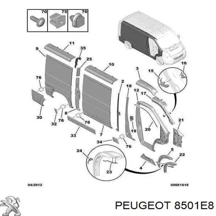  8501E8 Peugeot/Citroen