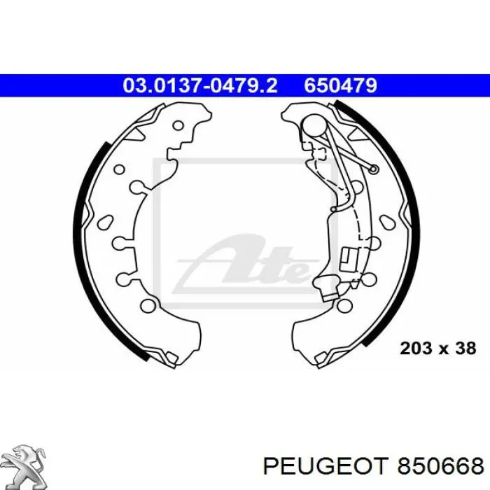 Рельс направляющей сдвижной двери центральный правый 850668 Peugeot/Citroen