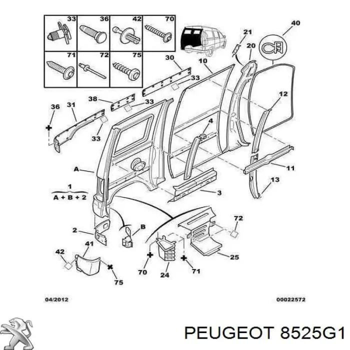 00008525G1 Peugeot/Citroen 