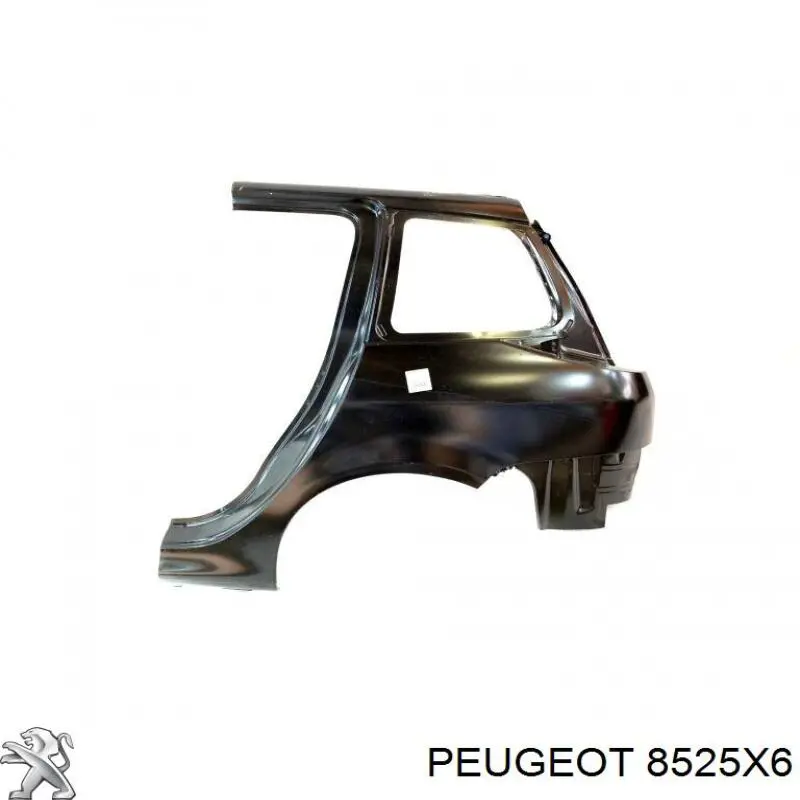 Pára-lama traseiro esquerdo para Peugeot 206 (2E, K)