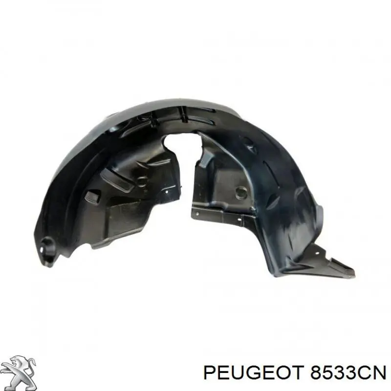 8533CN Peugeot/Citroen guarda-barras do pára-lama traseiro esquerdo