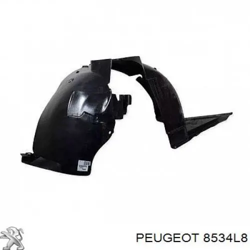 8534L8 Peugeot/Citroen guarda-barras do pára-lama traseiro direito