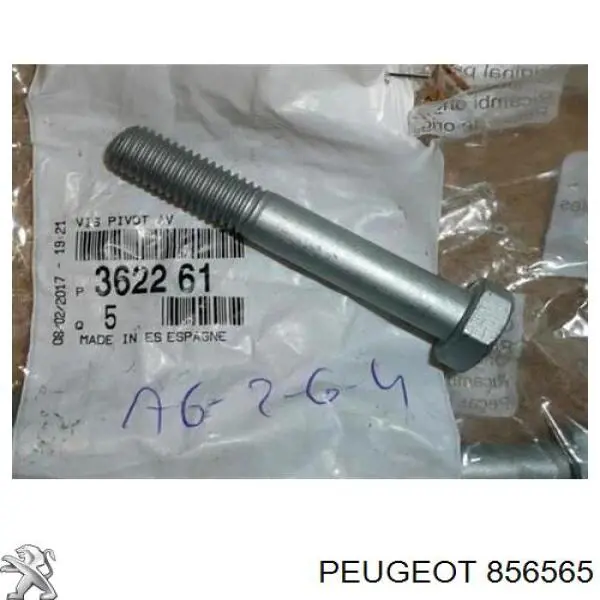 Pistón (clip) que sujeta el revestimiento del guardabarros trasero 856565 Peugeot/Citroen