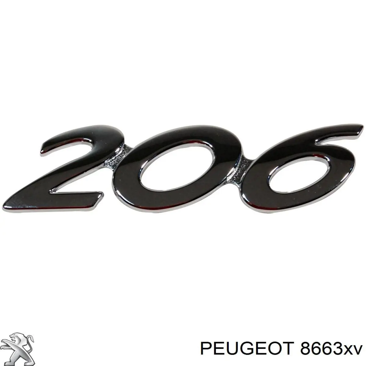 Emblema de tampa de porta-malas (emblema de firma) Peugeot 206 SW 2E, K