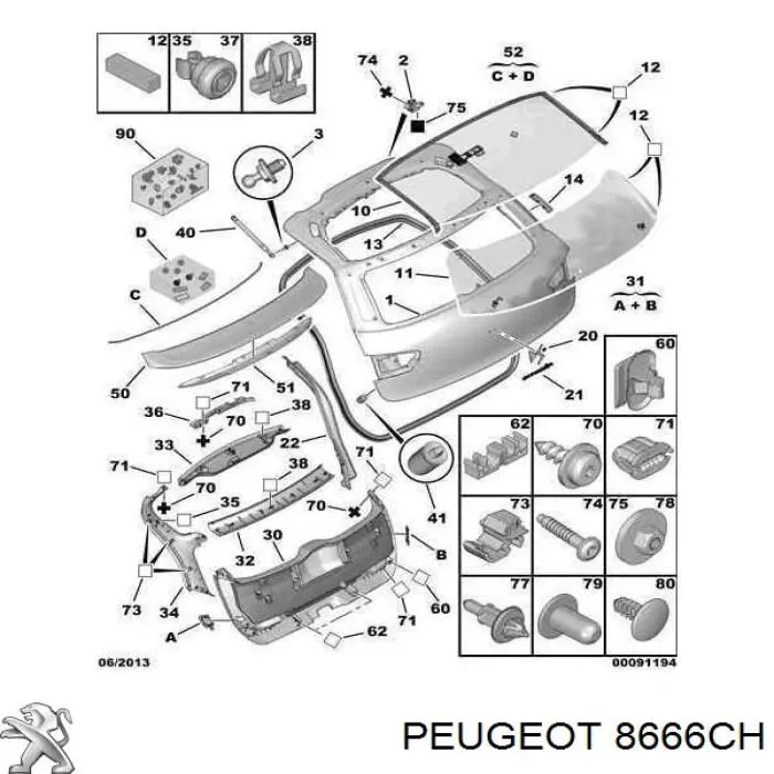 8666CH Peugeot/Citroen 