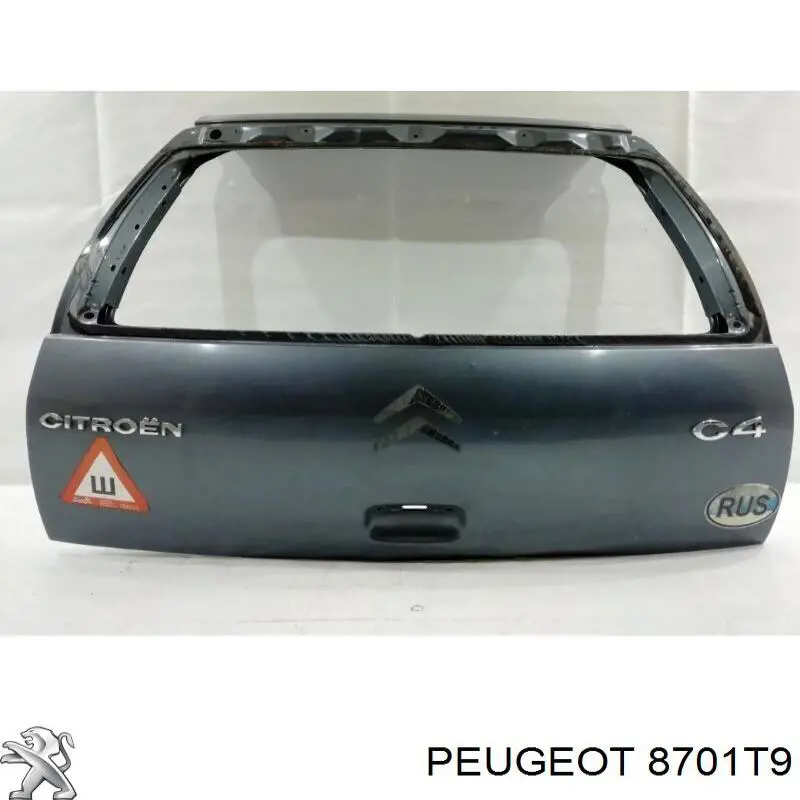 8701T9 Peugeot/Citroen дверь задняя (багажная 3/5-я (ляда)