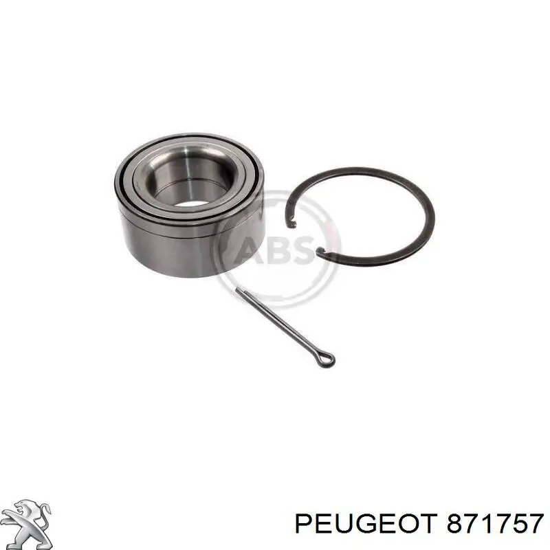 Bisagra de puerta de batientes trasera izquierda superior 871757 Peugeot/Citroen