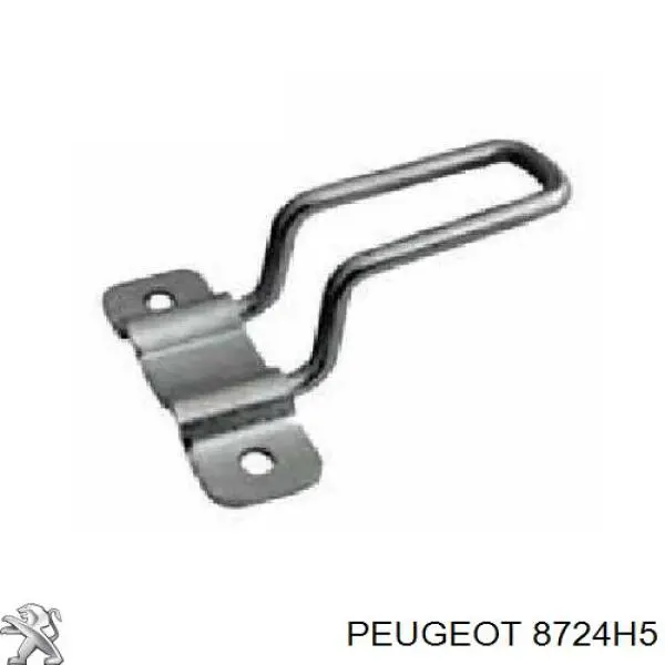 8724H5 Peugeot/Citroen gozno de garra (parte complementar direito superior de fecho da porta traseira batente)