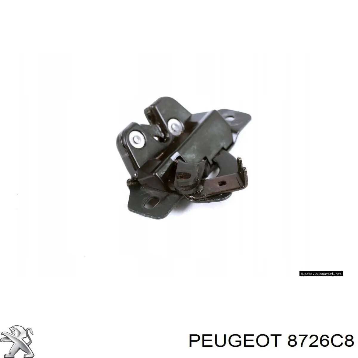 Fecho superior da porta traseira esquerda batente para Peugeot Partner (5)
