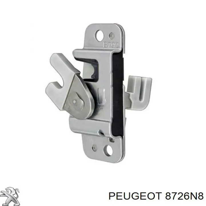 8726N8 Peugeot/Citroen замок двери боковой сдвижной правой