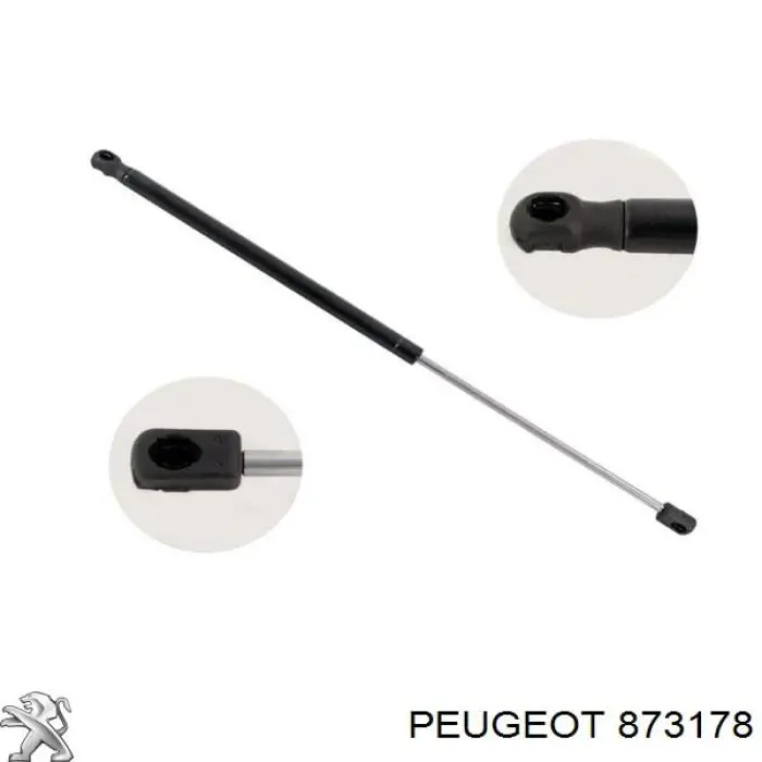 873178 Peugeot/Citroen amortecedor de tampa de porta-malas (de 3ª/5ª porta traseira)