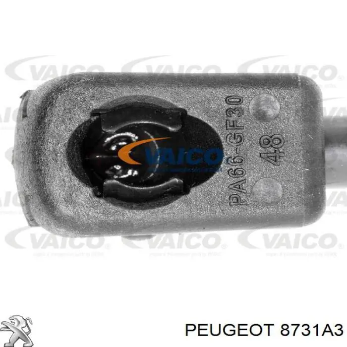 Amortiguador de maletero 8731A3 Peugeot/Citroen