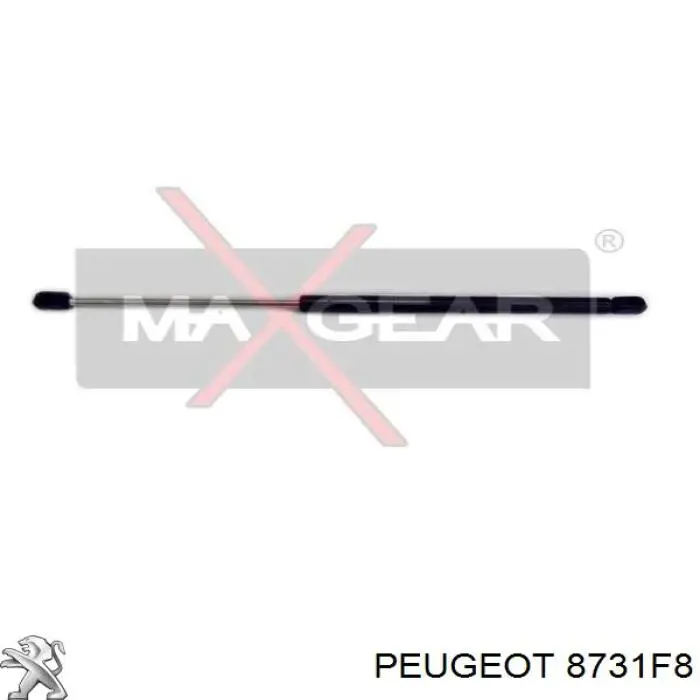 Amortiguador de maletero 8731F8 Peugeot/Citroen