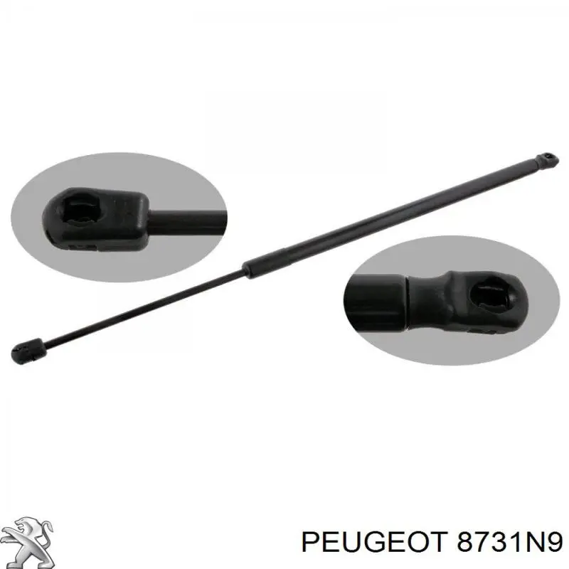 8731N9 Peugeot/Citroen амортизатор багажника