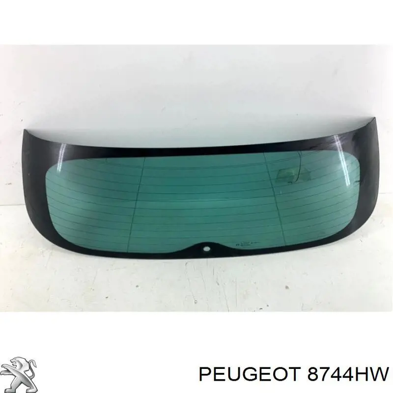8744HW Peugeot/Citroen vidro de porta-malas de 3ª/5ª porta traseira (de tampa de alcapão)