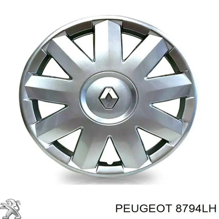 Пистон (клип) утеплителя капота 8794LH Peugeot/Citroen