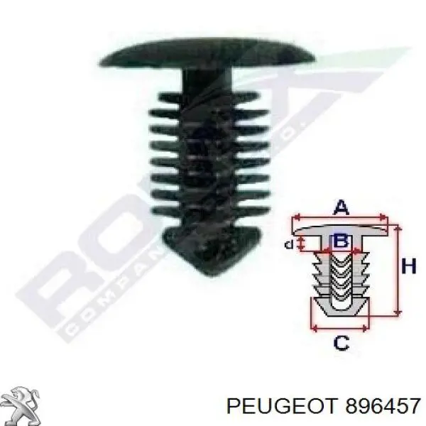Пистон (клип) крепления обшивки двери Romix 10495 цена, от 0.33 USD