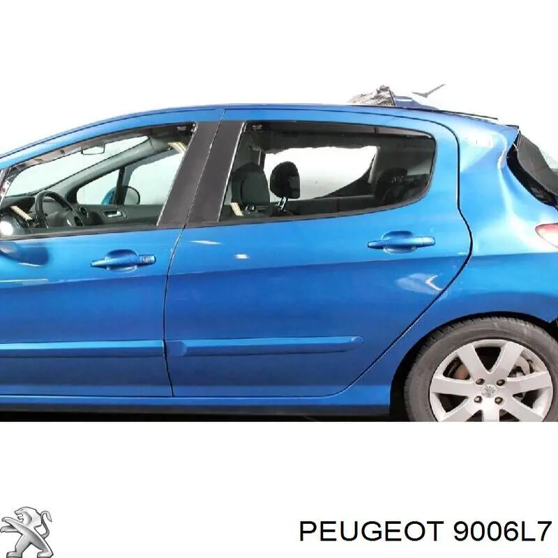 9006L7 Peugeot/Citroen дверь задняя левая