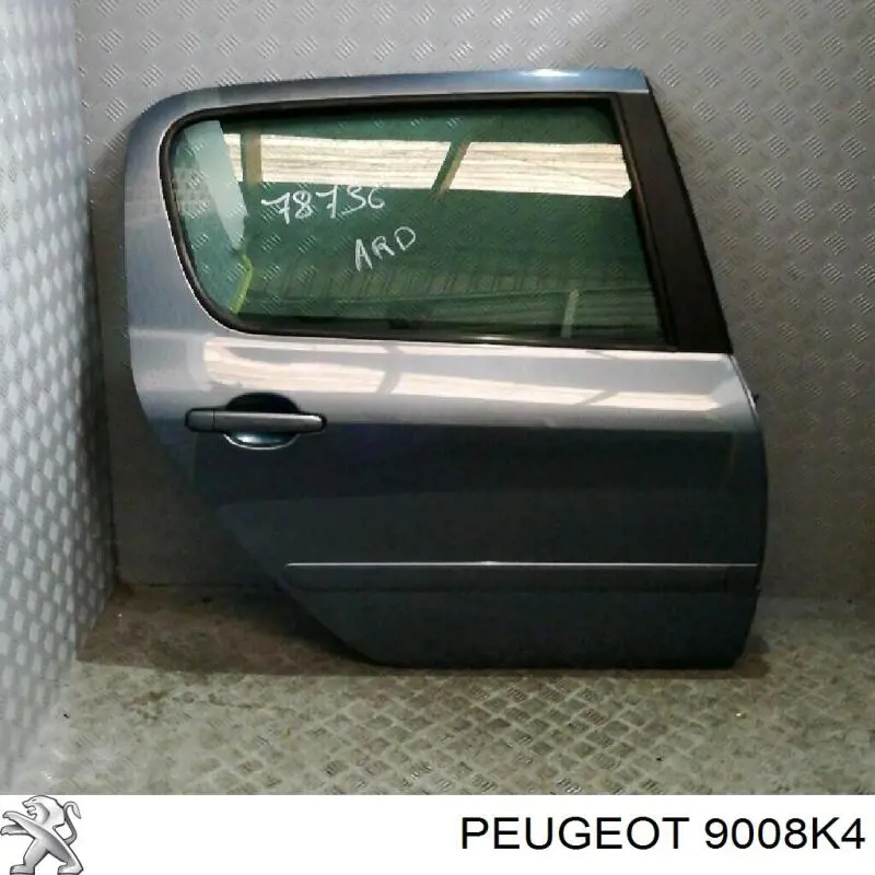 Задняя правая дверь Пежо 307 3A, 3C (Peugeot 307)