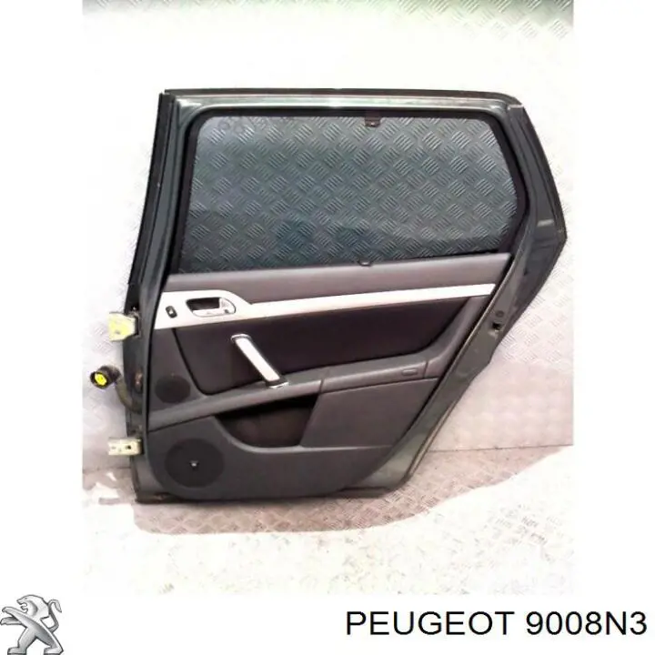 Porta traseira direita para Peugeot 407 (6E)