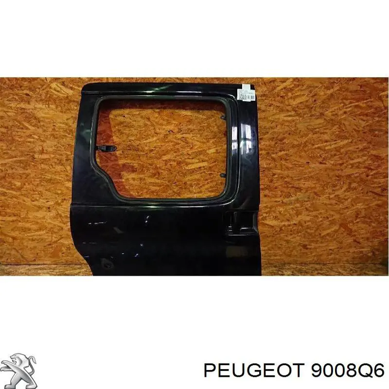 9008Q6 Peugeot/Citroen Дверь боковая (сдвижная), правая