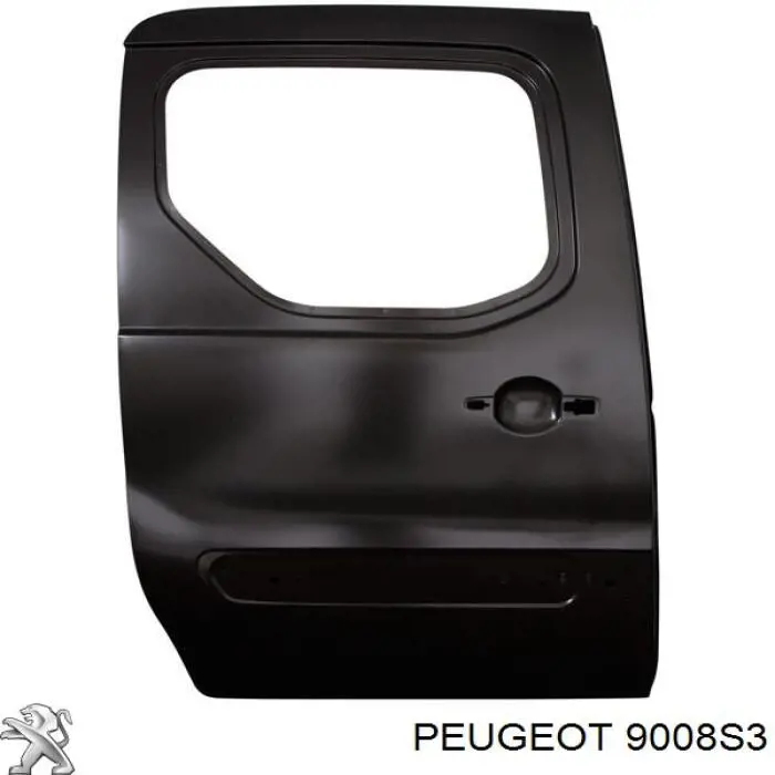 Porta lateral (deslizante) direita para Peugeot Partner 