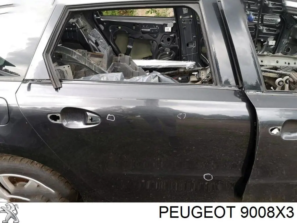 Задняя правая дверь Пежо 508 (Peugeot 508)