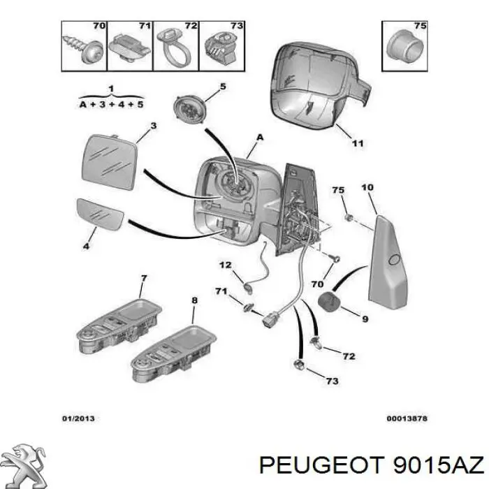  Peugeot/Citroen 9015AZ цена, от 3.31 USD