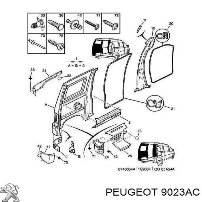  9023AC Peugeot/Citroen