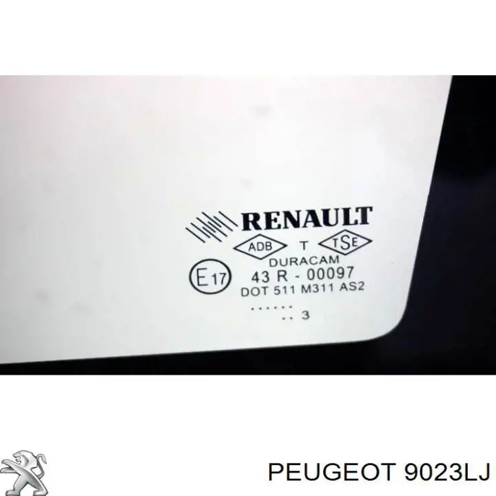 9023LJ Peugeot/Citroen Уплотнитель накладки порога передний