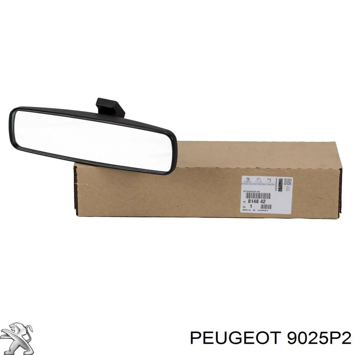 Moldura de puerta delantera derecha superior 9025P2 Peugeot/Citroen