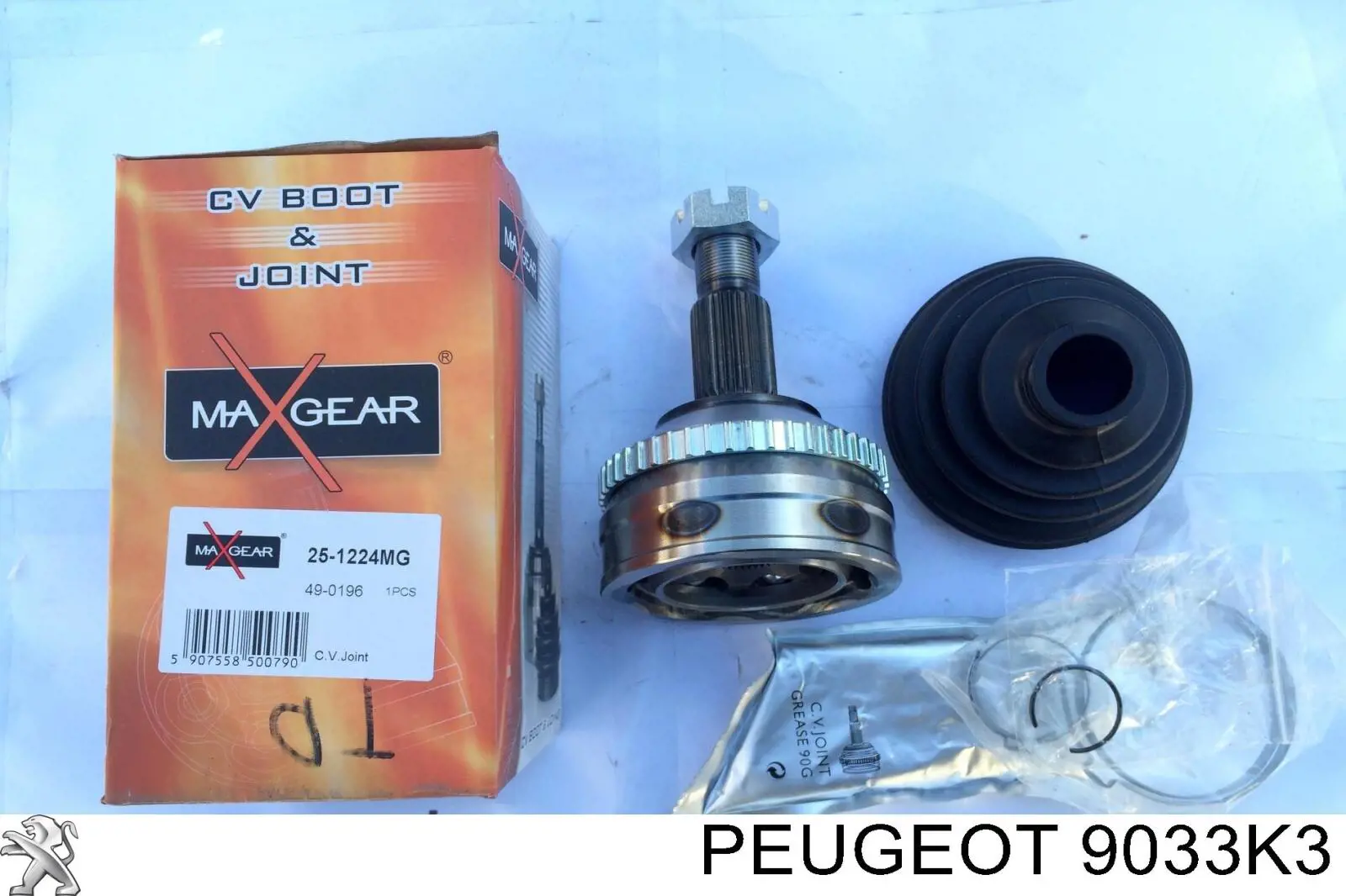 9033K3 Peugeot/Citroen rolo esquerdo superior da porta lateral (deslizante)