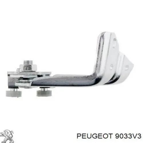 Guía rodillo, puerta corrediza, derecho superior 9033V3 Peugeot/Citroen
