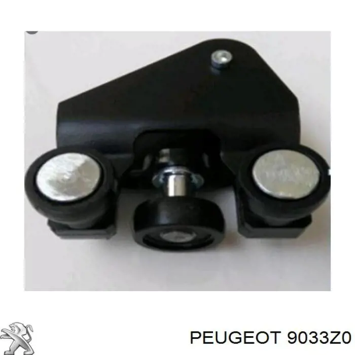 Guía rodillo, puerta corrediza, derecho inferior 9033Z0 Peugeot/Citroen